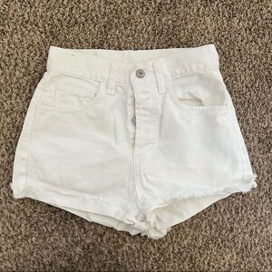 Urban Outfitters- J.Galt High Rise White Jean Shorts Small